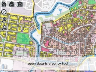 open data is a policy tool
 