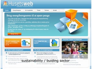 sustainability / buiding sector
 