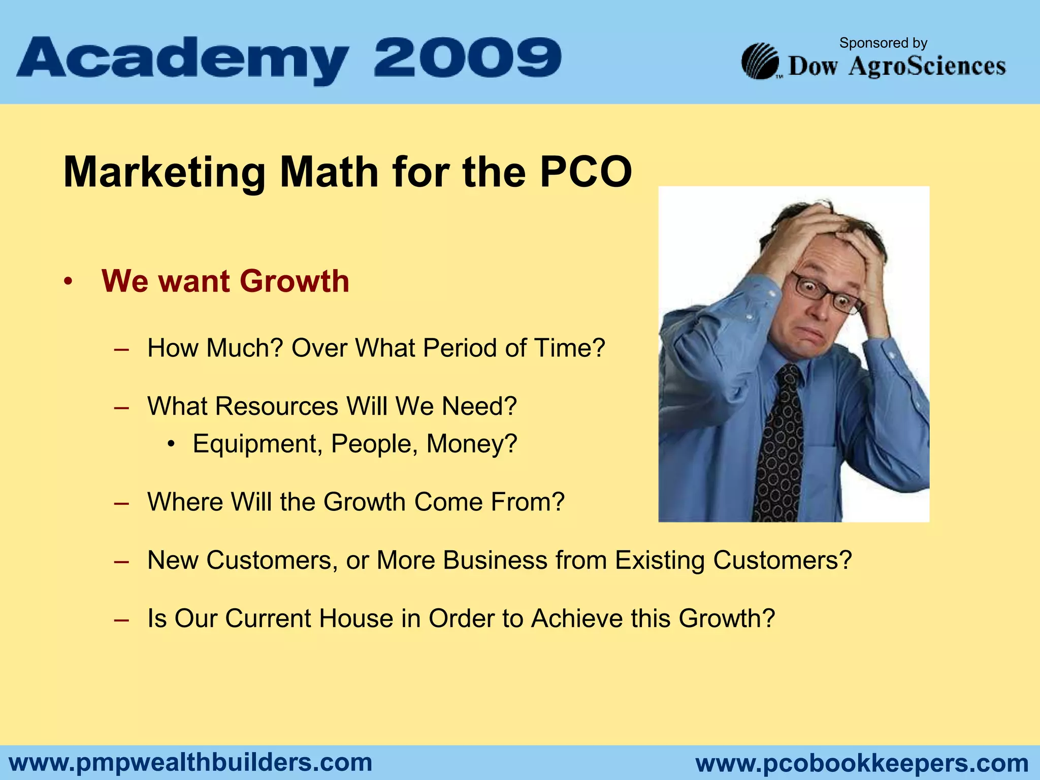 A well-designed Pest Control Profit & Loss Statement includes:Revenue 	    - 	Broken up by department with Recurring & Non-			Recurring Revenue accurately displayed  Direct Costs 	    - 	All cost associated with putting a truck on 			the road &  performing service Gross Margin 	    - 	Revenue minus Direct CostSales & Marketing  -   	All cost associated with sales and marketing 				function 