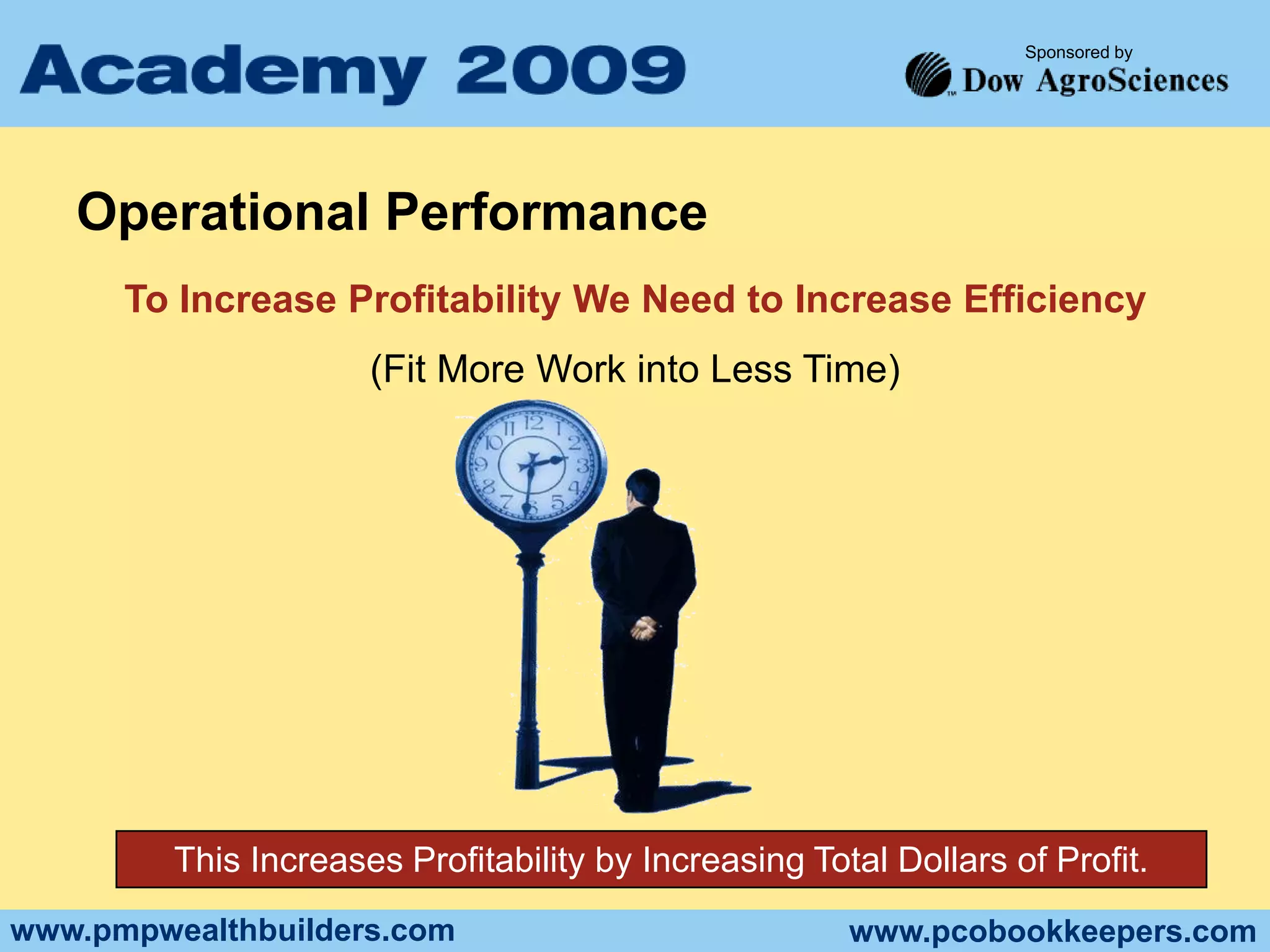 Marketing Math for the PCOMore Business From Existing CustomersYour Customers Already Know YouThe Cost associated with expanding your relationship is significantly less than new customer acquisition.An excellent way to guarantee yourself a predictable revenue stream while allowing your customers to do predictable expense budgeting.