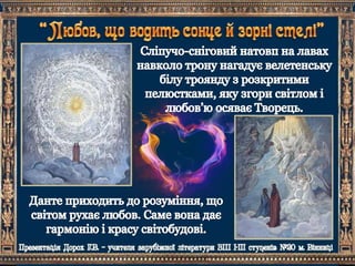 Данте. "Божественна комедія"