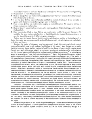 Dante Alighieri's La Divina Commedia Mathematical System | PDF