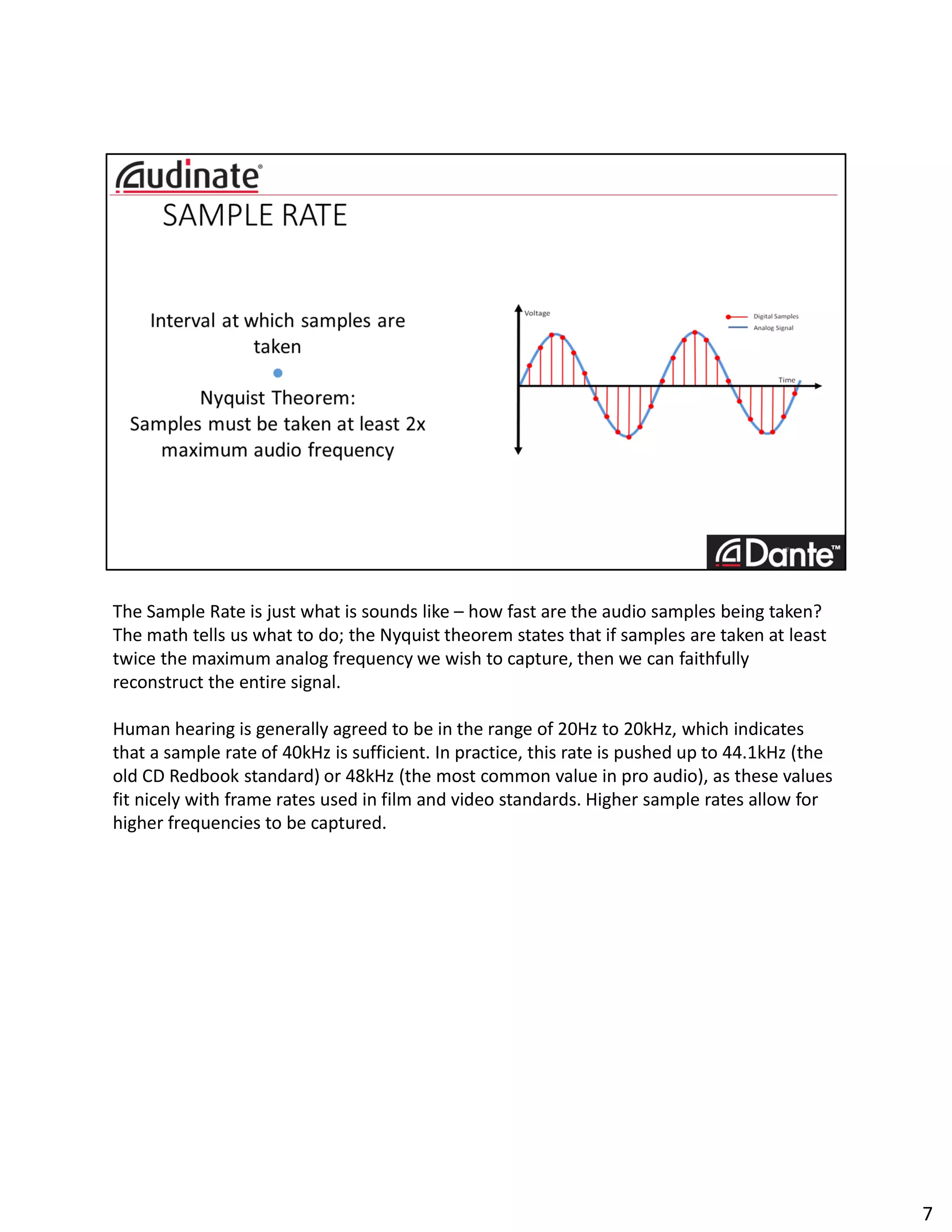 Dante Audio Networking Fundamentals | PDF
