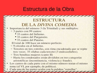 Estructura de la Obra
 
