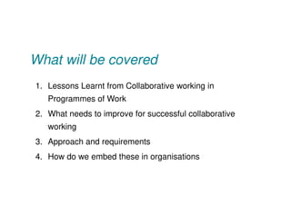 Collaborative working | PPT