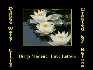 Danube Water  Lilies  Diego Modena- Love Letters Created by Raissa 