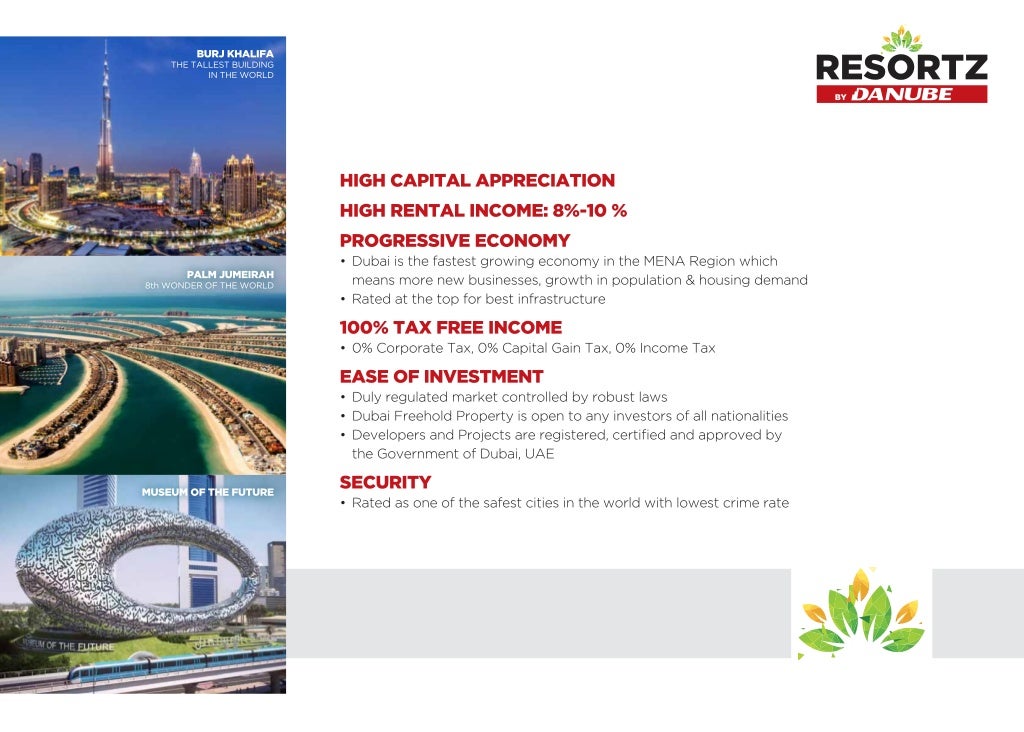 Danube Resortz in Dubai Brochure +971 4553 8725