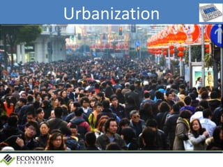 Urbanization
 