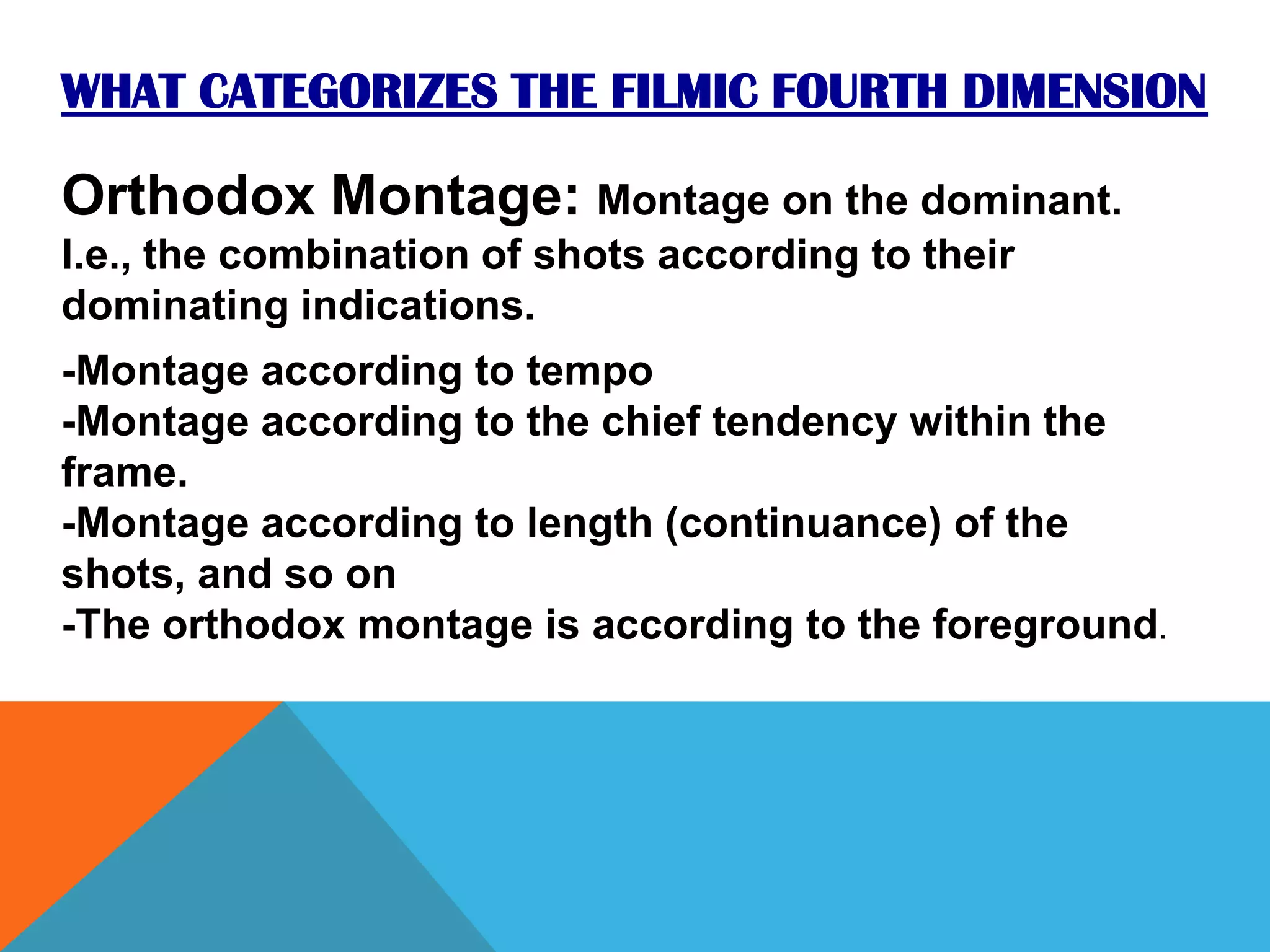 The Filmic Fourth Demension | PPTX