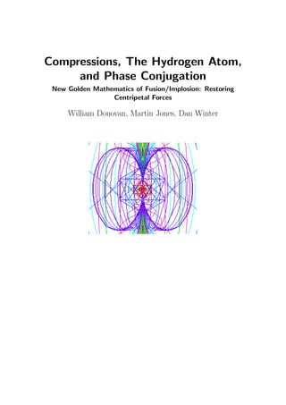 Compressions, The Hydrogen Atom,
and Phase Conjugation
New Golden Mathematics of Fusion/Implosion: Restoring
Centripetal Forces
William Donovan, Martin Jones, Dan Winter
 