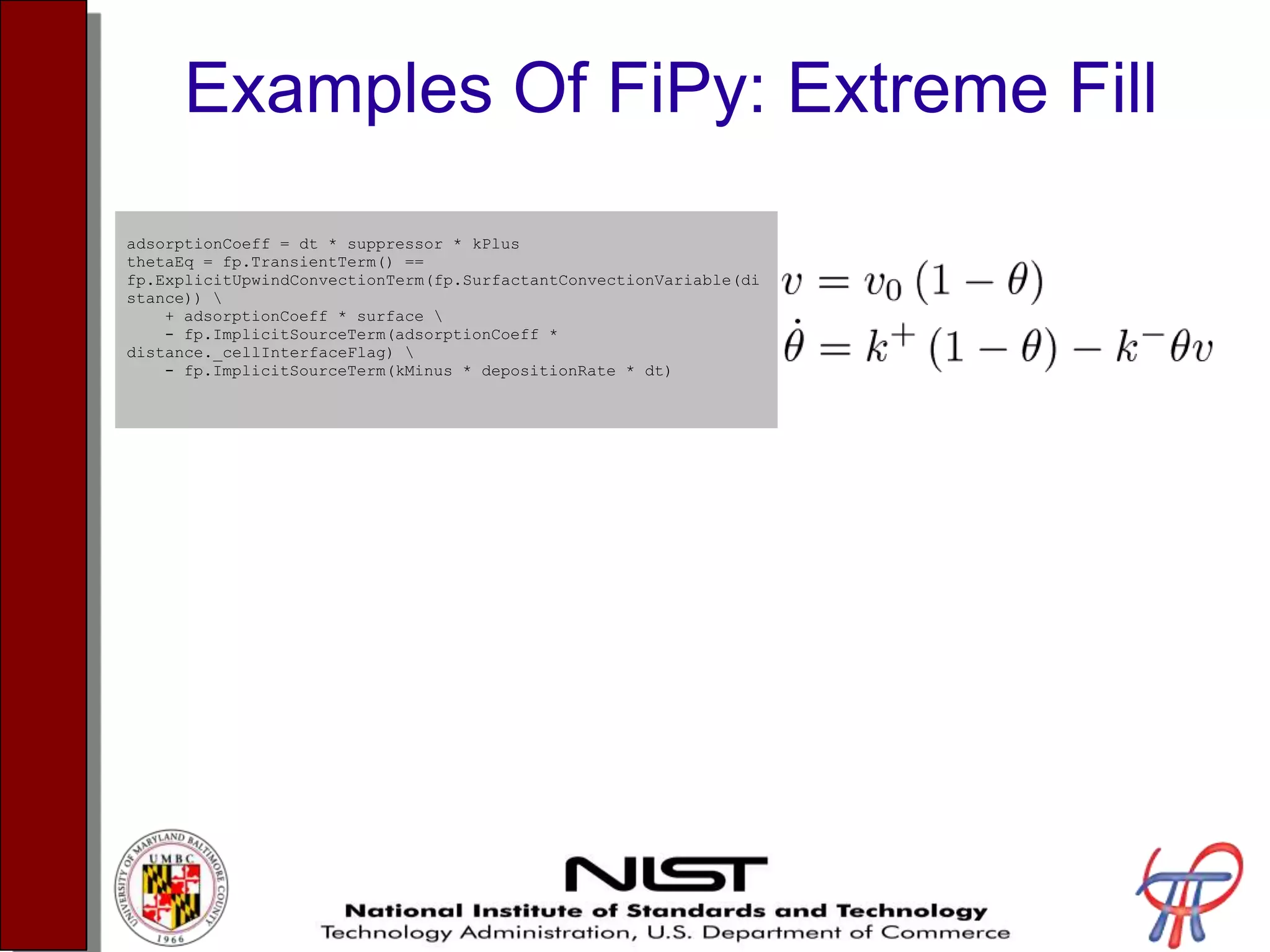 Creating Profiling Tools to Analyze and Optimize FiPy Presentation | PPTX