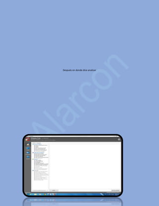 Después en donde dice analizar
 