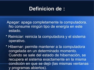 6. Propiedades de la pantalla Las propiedades de la pantalla no son otra cosa mas que sus caracteristicas las cuales la puedes ver haciendo click derecho en el raton eligiendo la opcion de propiedades y aparecera una ventana con diversas pestañas. 