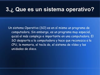 2. tipos de sistema operativo 1) DOS , 