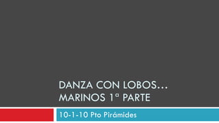 DANZA CON LOBOS… MARINOS 1ª PARTE 10-1-10 Pto Pirámides 