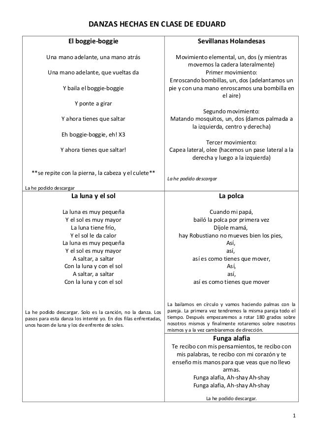 Danzas Y Canciones Para Ninos Danzas Y Canciones Para Ninos