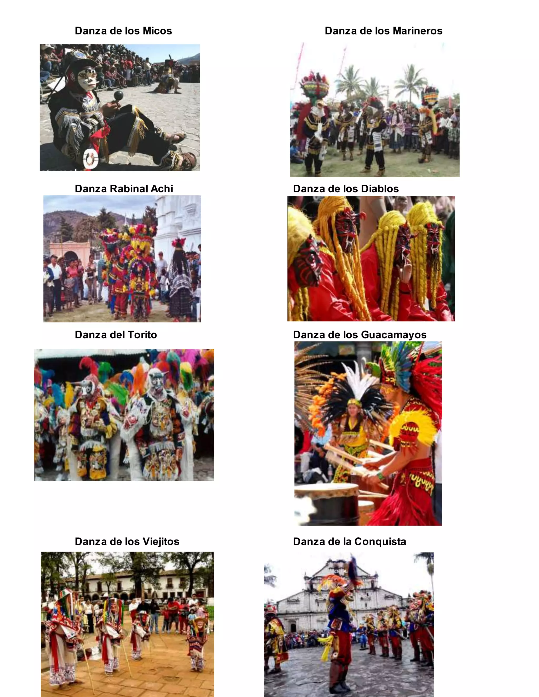 Danzas tipicas de guatemala solo imagens | DOCX