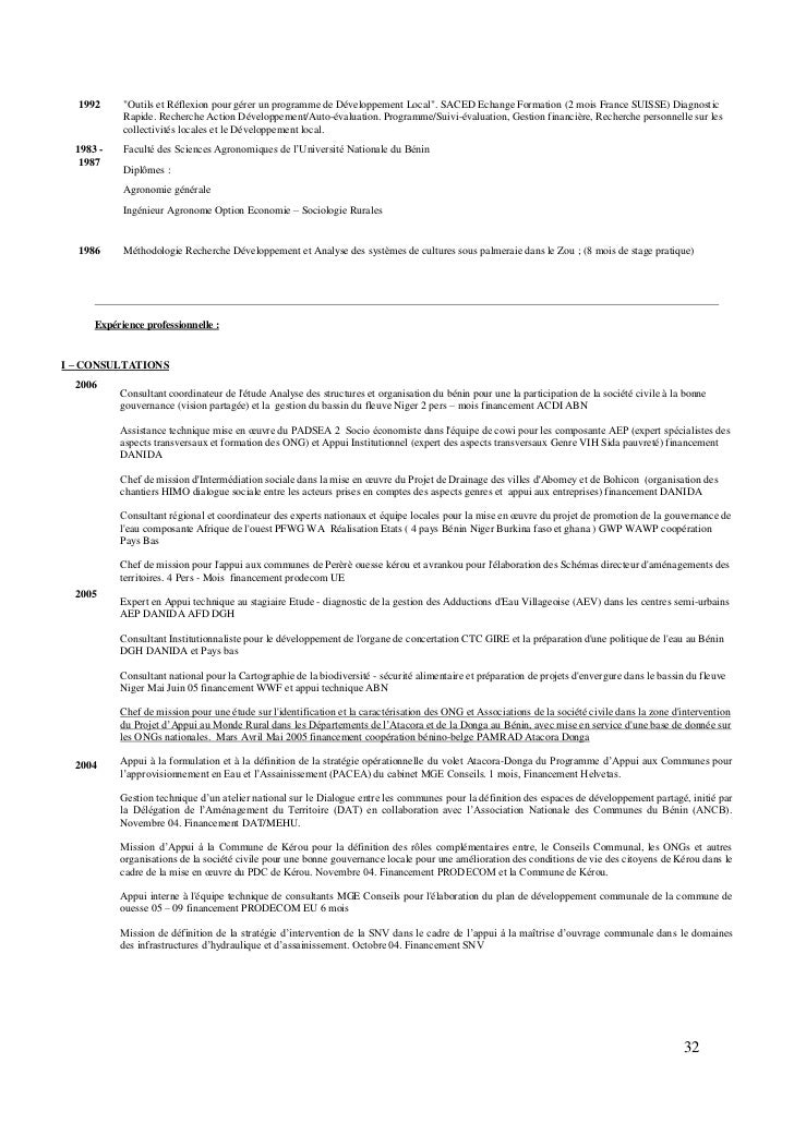 Document d'Appel d'offre de la Coopération Technique Belge - Appui à