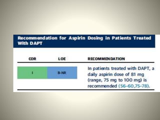 dual antiplatelet therapy | PPTX