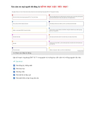 Xin cám ơn mọi người đã đăng kí KÊNH HỌC LIỆU TIỂU HỌC!
 