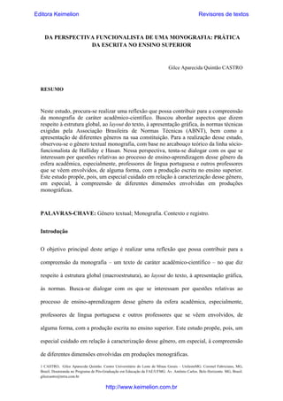 PDF) Estudos Sistêmico-Funcionais no âmbito do Projeto SAL