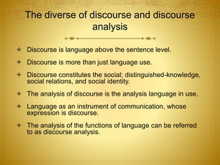 Discourse Analysis ppt | PPTX