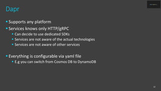 Dapr: distributed application runtime | PPTX