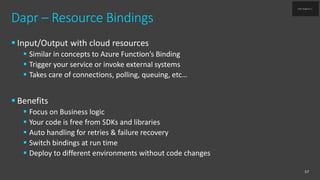 Dapr: distributed application runtime | PPTX