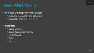Dapr: distributed application runtime | PPTX