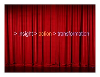 34
> insight > action > transformation
 