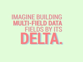 DELTA.
IMAGINE BUILDING
MULTI-FIELD DATA
FIELDS BY ITS
 
