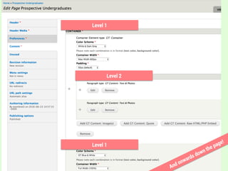 Level 1
Level 2
Level 1
And onwards down the page!
 