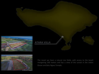 The resort we have a natural rice fields, with access to the beach
mengening 200 meters and has a view of the sunset in the Indian
Ocean and Batu Ngaos Temple.
 