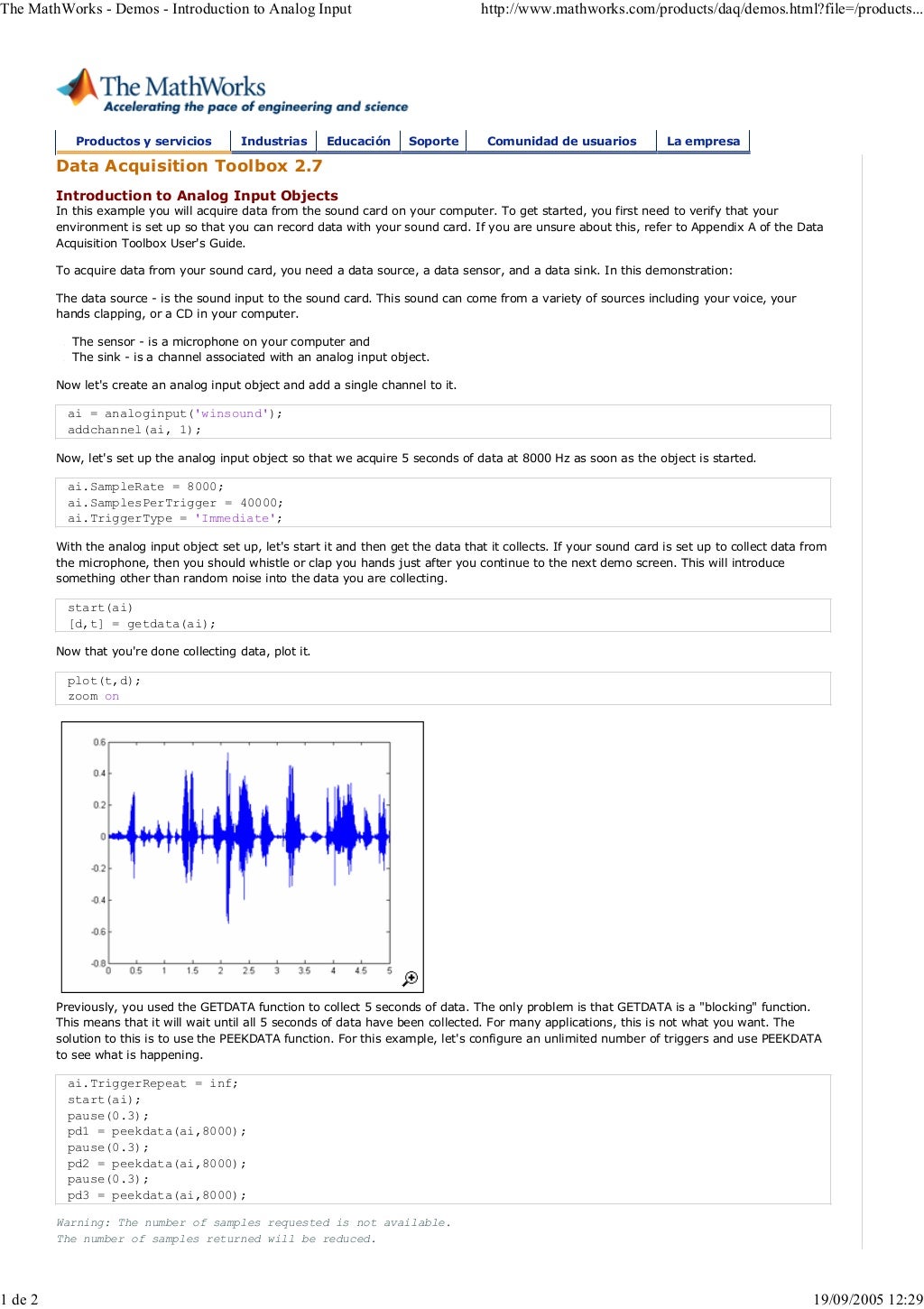 Daq toolbox examples_matlab
