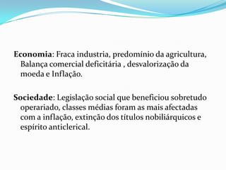 Reconhecimento do casamento civil  como sendo o único válido Lei da GreveAs Leis da Família e a Lei da separação do Estado da igreja conferiram ao regime republicano um carácter laico, visando diminuir a influencia da Igreja na sociedade portuguesa.
