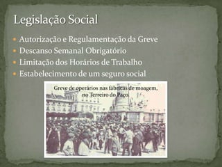 A Balança Comercial continuou deficitária em relação ao estrangeiro, situação que se agravou com a entrada de Portugal na 1ª Guerra Mundial;