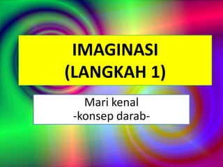 IMAGINASI
(LANGKAH 1)
Mari kenal
-konsep darab-
 
