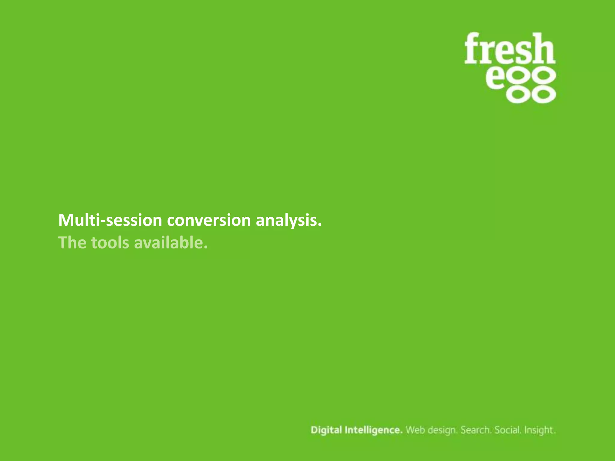 Multi-session conversion analysis.
The tools available.

 