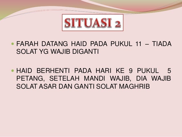 Darah wanita haid nifas istihadhah