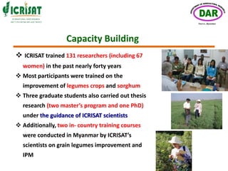 ICRISAT- MYANMAR Partnership by Department of Agricultural Research- Myanmar
