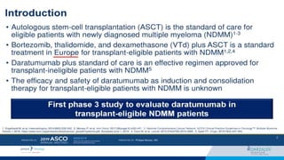 ROLE OF DARATUMUMAB IN NEWLY DIAGNOSED MULTIPLE MYELOMA.pptx