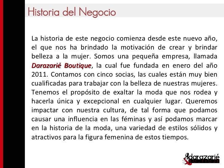 Antecedentes De Una Empresa De Ropa
