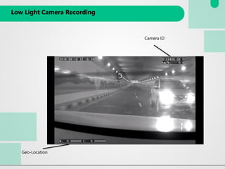 Low Light Camera Recording
Camera ID
Geo-Location
 