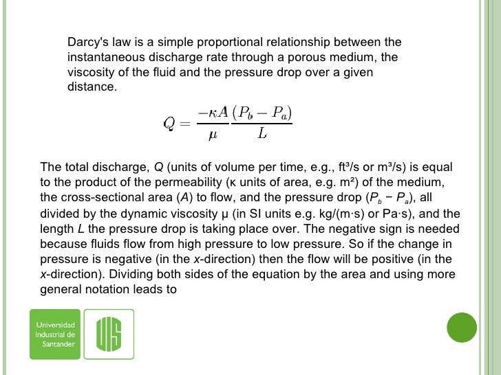 Darcy´s law