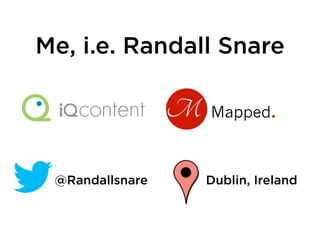 Me, i.e. Randall Snare
Mapped.
@Randallsnare Dublin, Ireland
 