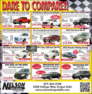 Dare To Compare At Your GMC Ford RAM dealer near Fargo
