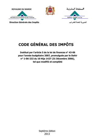 10
CODE GÉNÉRAL DES IMPÔTS
19°- la Société nationale d’aménagement collectif (SO.NA.D.A.C.), au titre des
activités, opéra...