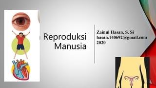Sistem Reproduksi
Manusia
Zainul Hasan, S. Si
hasan.140692@gmail.com
2020
 