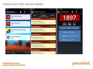 PHONE AS BUS TICKET AND BUS TRACKER

 