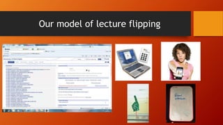 Our model of lecture flipping
 